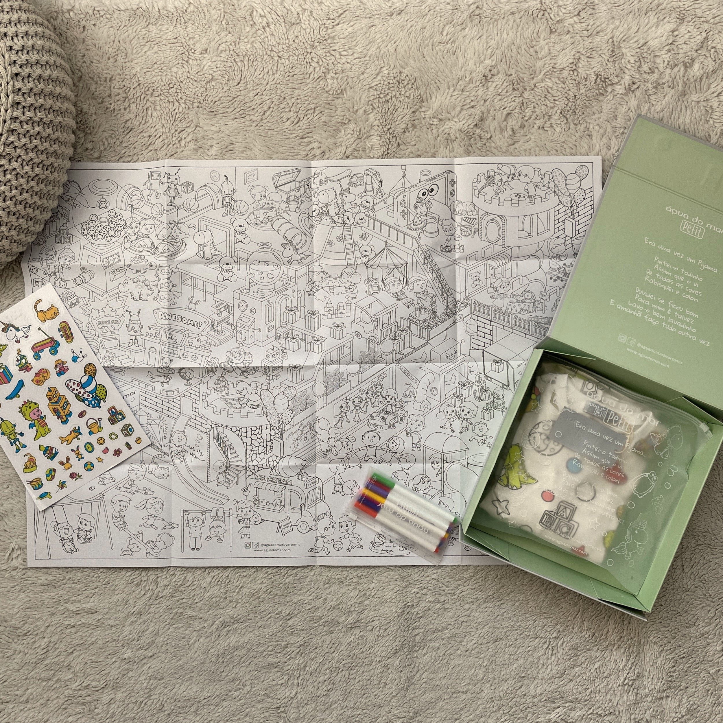 Kit Pyjama Toys – kit créatif pour enfants avec pyjama à colorier et accessoires