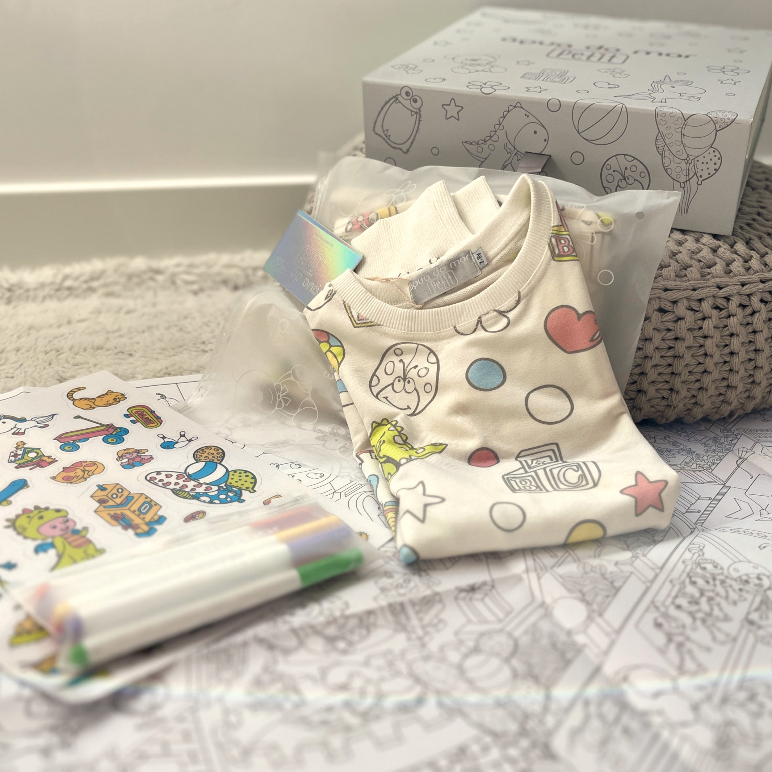 Kit Pyjama Toys – kit créatif pour enfants avec pyjama à colorier et accessoires