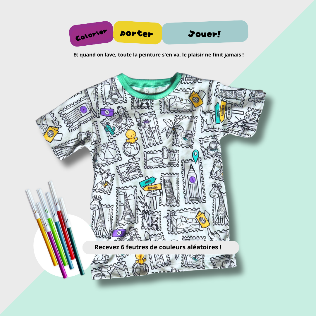 T-shirt Aventure Colorée